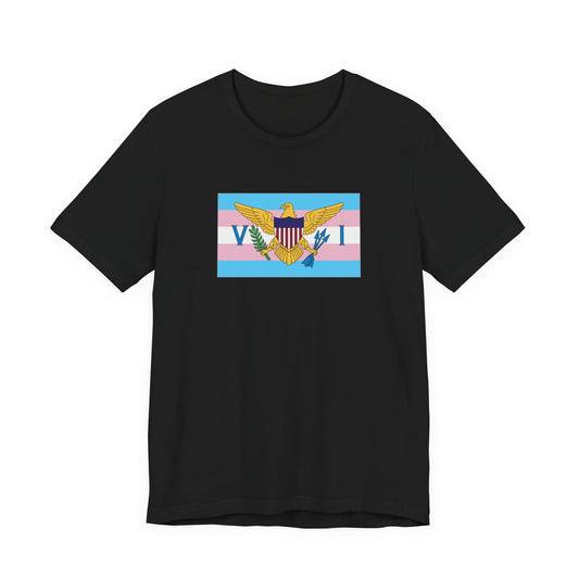 U.S. Virgin Islands Transgender Pride Flag T-shirt, Several Color Options