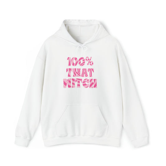 100% THAT WITCH Hoodie - pink deco spiral