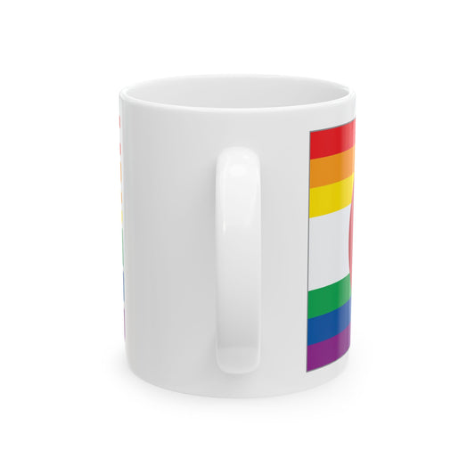 Colorado Rainbow Pride Flag "UNITED" Ceramic Mug