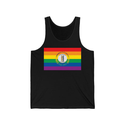 Kentucky Rainbow Pride Flag Jersey Tank