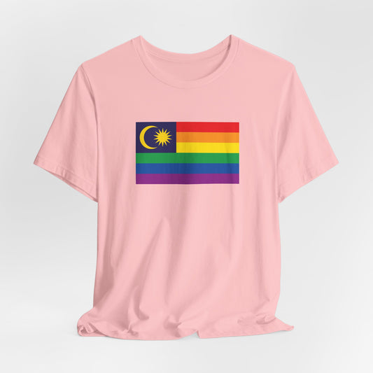 Malaysia Rainbow Pride Flag T-shirt, Several Color Options