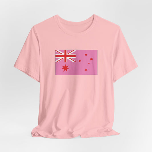 Australia Pink Pride Flag T-shirt, Several Color Options