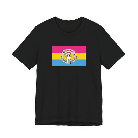 Northern Mariana Islands Pansexual Pride Flag T-shirt, Several Color Options