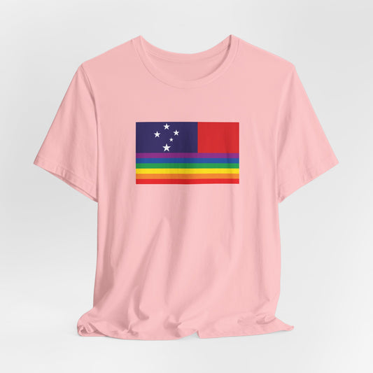 Samoa Rainbow Pride Flag T-shirt, Several Color Options
