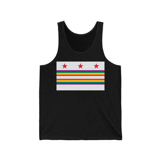 Washington, D.C. Rainbow Pride Flag Jersey Tank