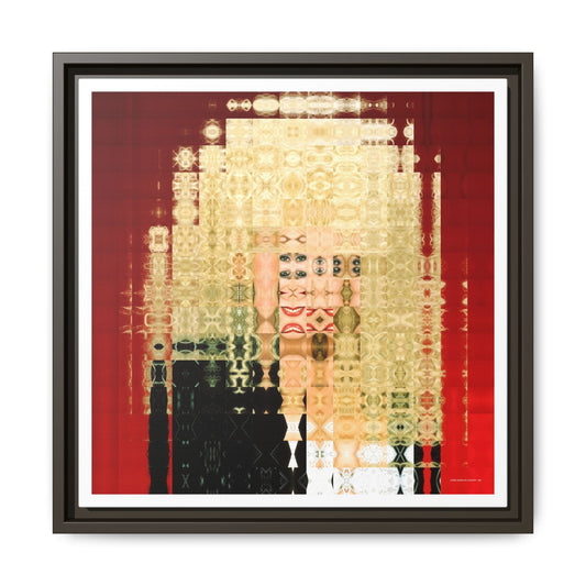 Iconic Queen of Country VI, Dolly Abstract Portrait Collage Art, Matte Canvas, Framed (Multi-color options)
