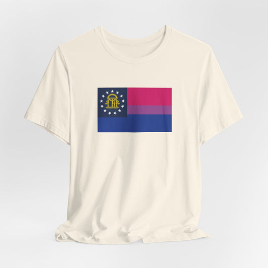 Georgia Bisexual Pride Flag T-shirt, Several Color Options
