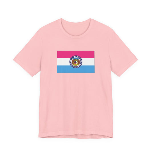 Missouri Pansexual Pride Flag T-shirt, Several Color Options