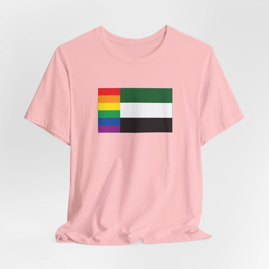United Arab Emirates Rainbow Pride Flag T-shirt, Several Color Options