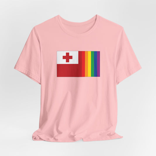 Tonga Rainbow Pride Flag T-shirt, Several Color Options