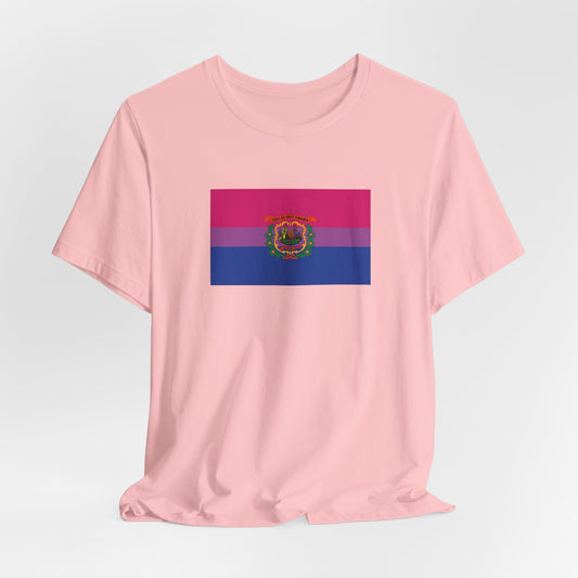 West Virginia Bisexual Pride Flag T-shirt, Several Color Options