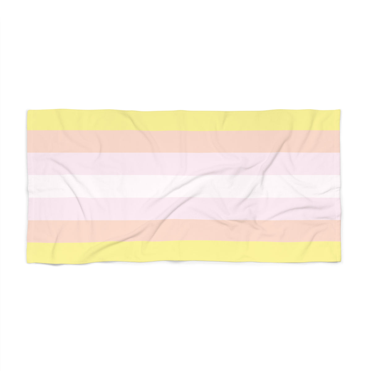 Pangender Pride Flag Beach Towel - horizontal stripe deco