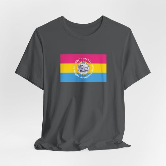South Dakota Pansexual Pride Flag T-shirt, Several Color Options