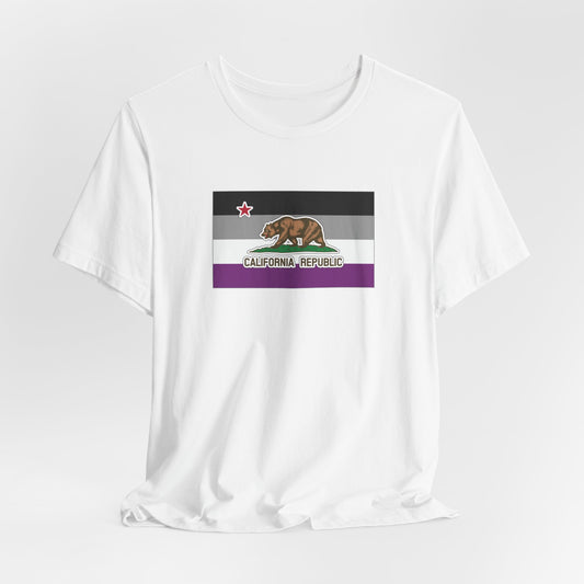 California Asexual Pride Flag T-shirt, Several Color Options