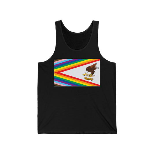 American Samoa Rainbow Pride Flag Jersey Tank