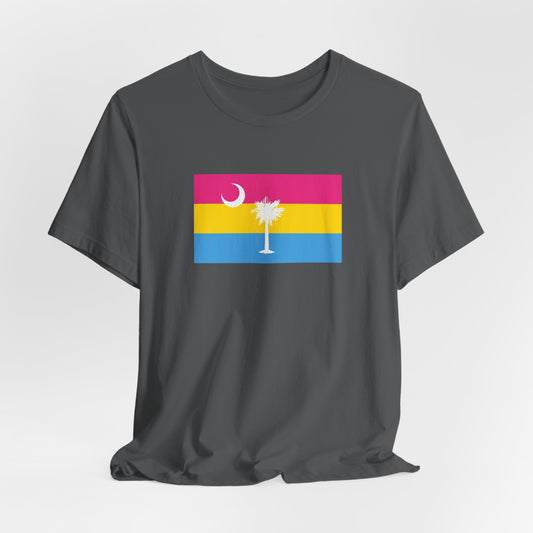 South Carolina Pansexual Pride Flag T-shirt, Several Color Options