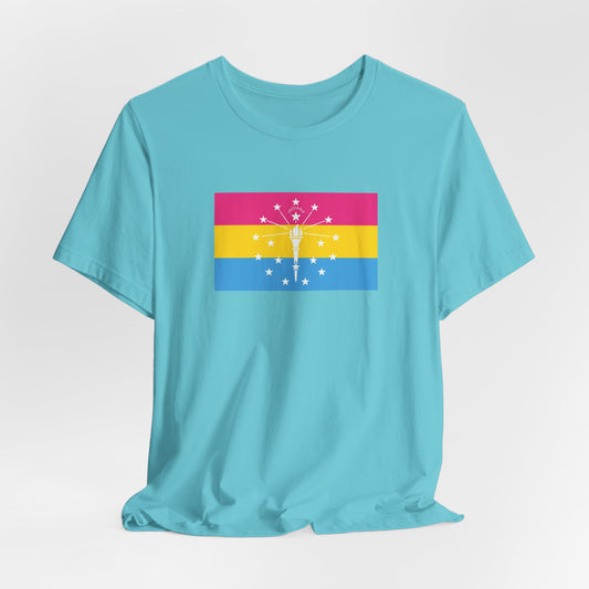 Indiana Pansexual Pride Flag T-shirt, Several Color Options