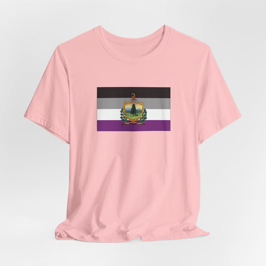 Vermont Asexual Pride Flag T-shirt, Several Color Options