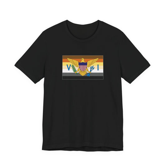 U.S. Virgin Islands Bear Pride Flag T-shirt, Several Color Options
