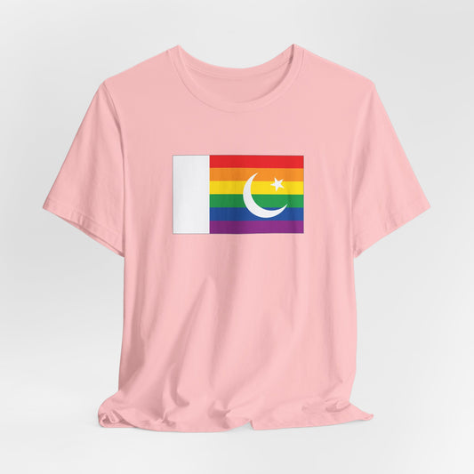 Pakistan Rainbow Pride Flag T-shirt, Several Color Options