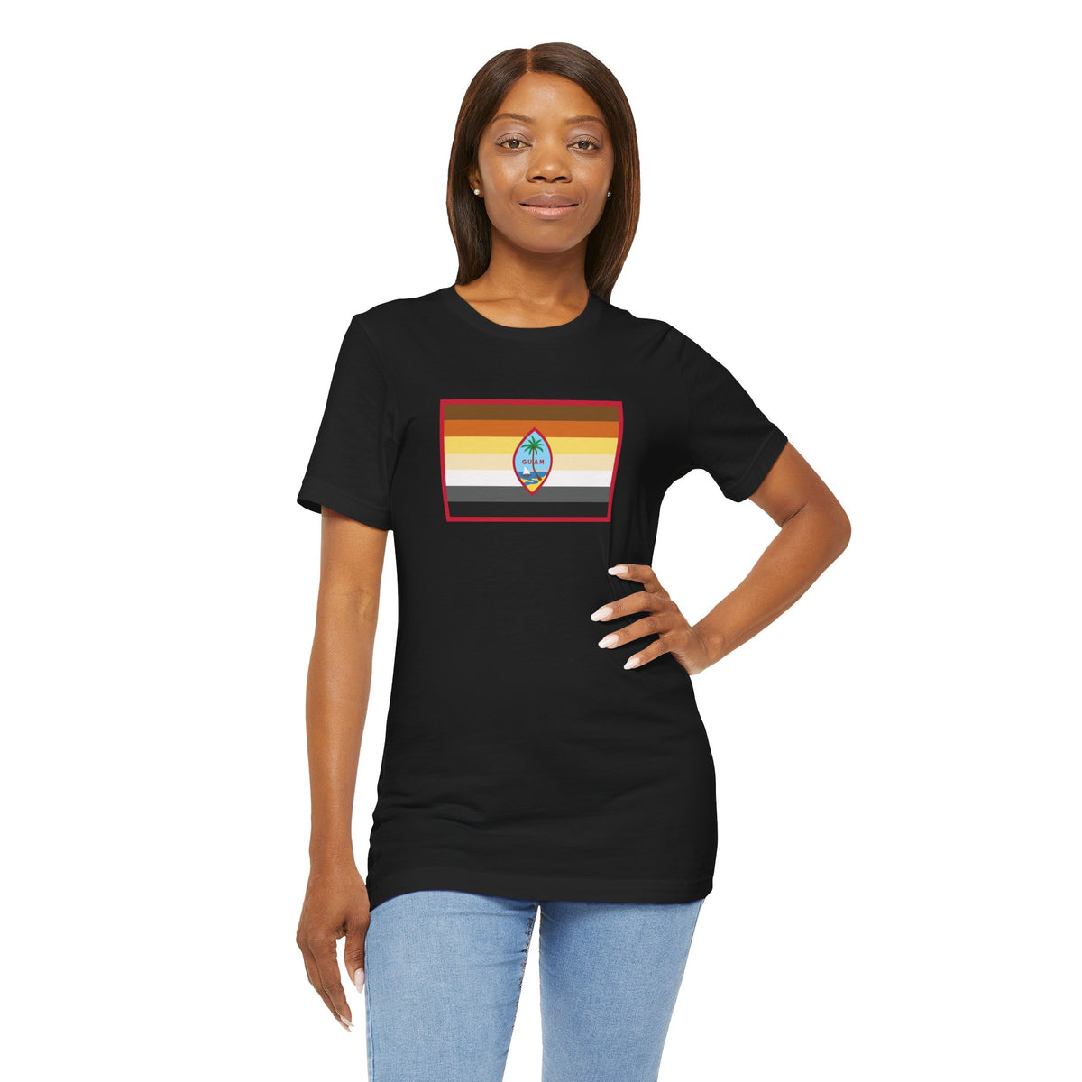 Guam Bear Pride Flag T-shirt, Several Color Options