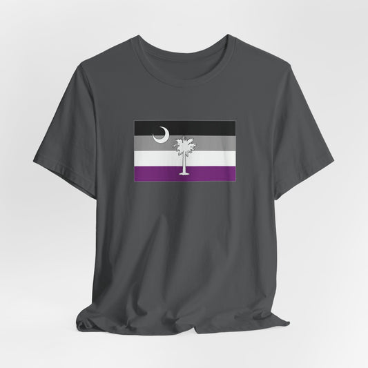 South Carolina Asexual Pride Flag T-shirt, Several Color Options