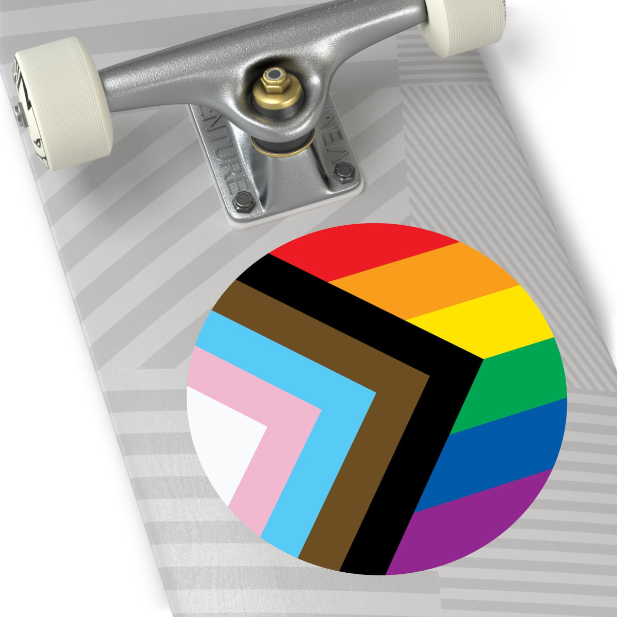 Progress Rainbow Pride Flag Vinyl Stickers