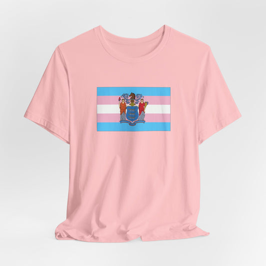 New Jersey Transgender Pride Flag T-shirt, Several Color Options
