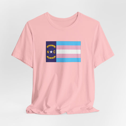 North Carolina Transgender Pride Flag T-shirt, Several Color Options