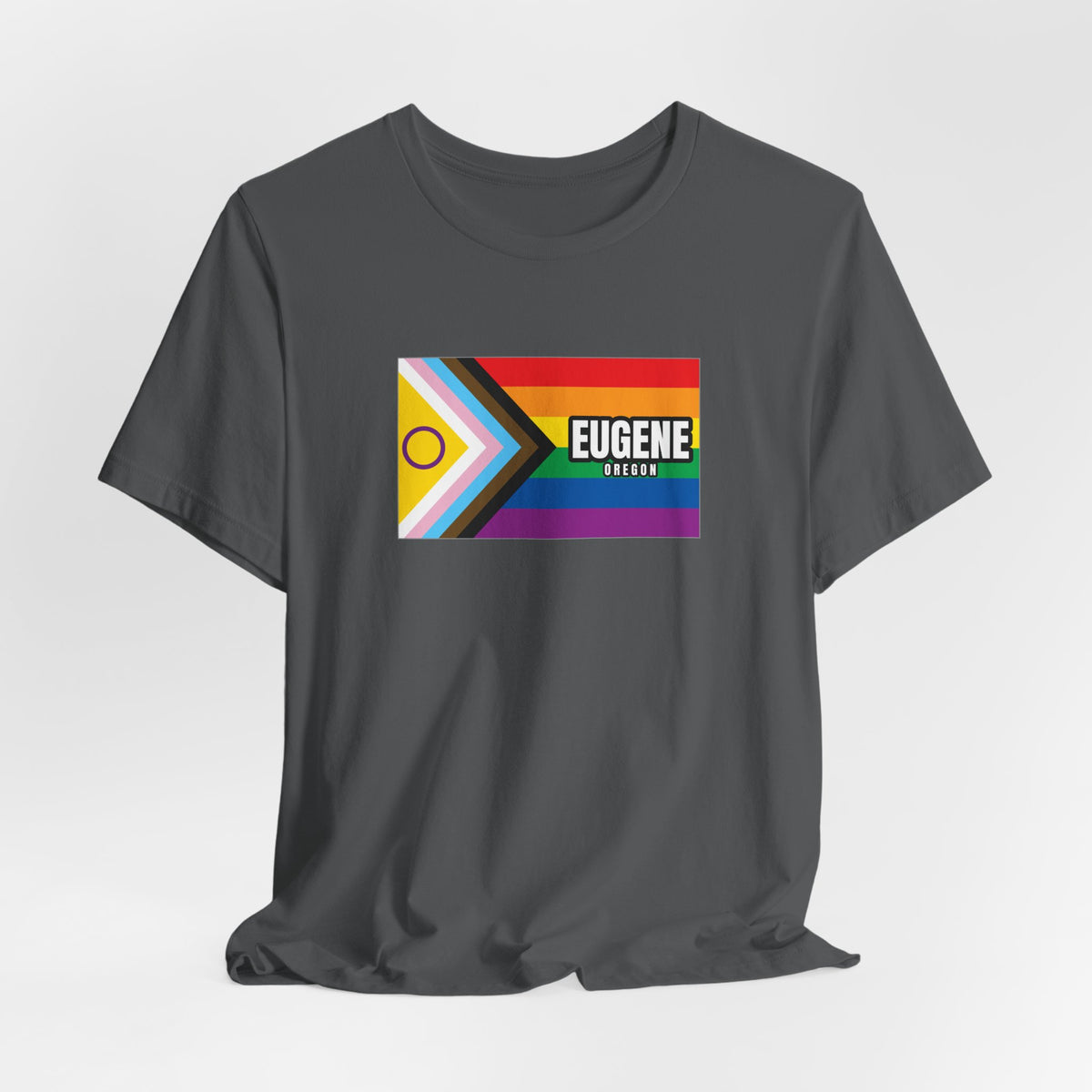 Eugene, Oregon Rainbowland Exclusive Pride Flag T-shirt, Several Color Options