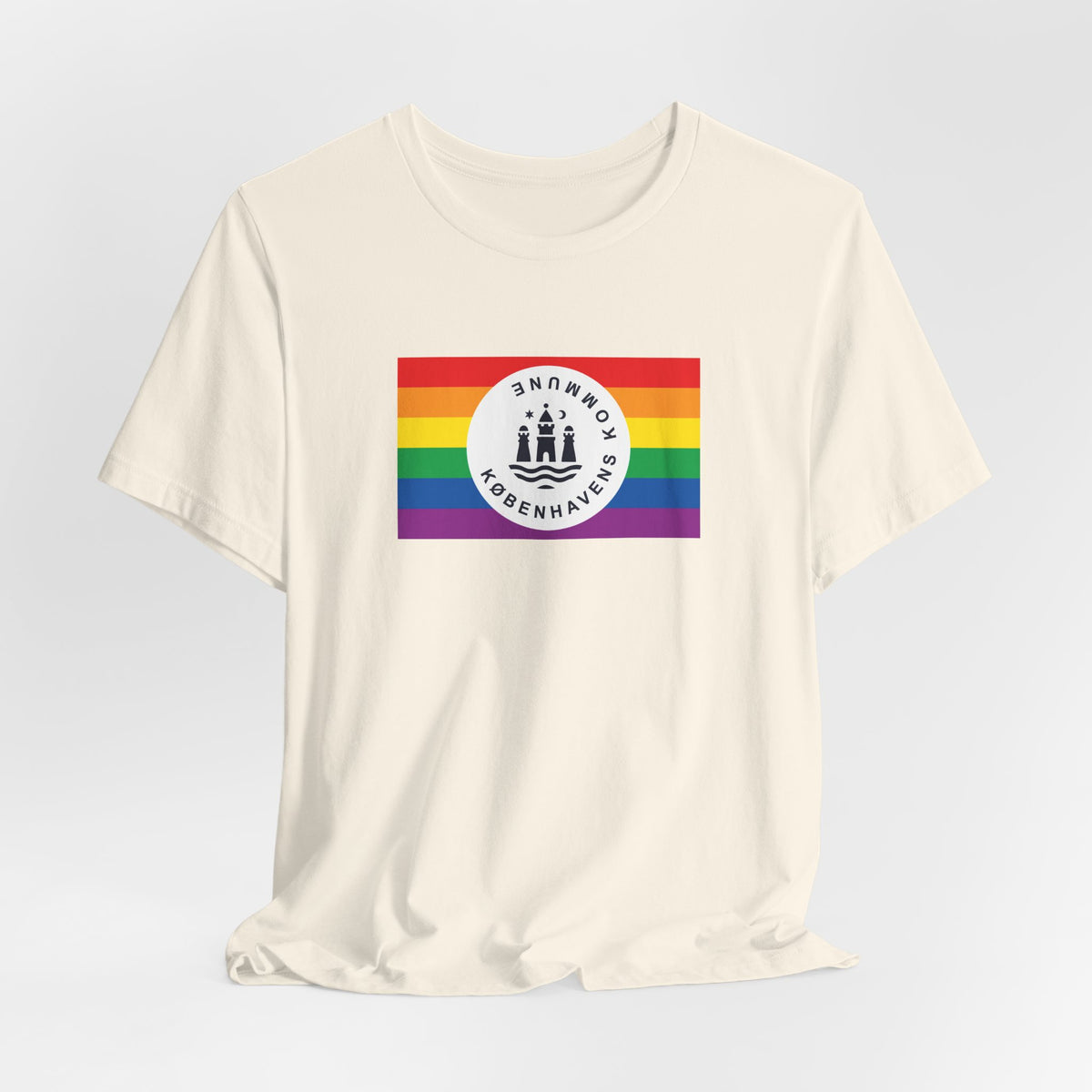 Copenhagen, Denmark Rainbow Pride Flag T-shirt, Several Color Options