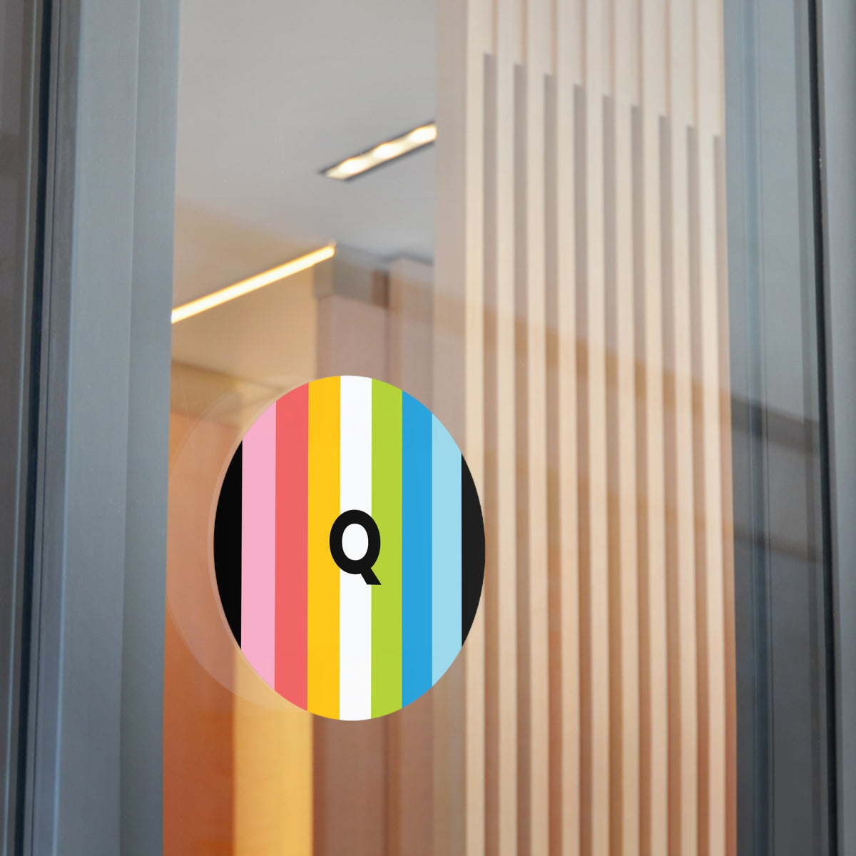 "Q" Queer Pride Flag Vinyl Sticker