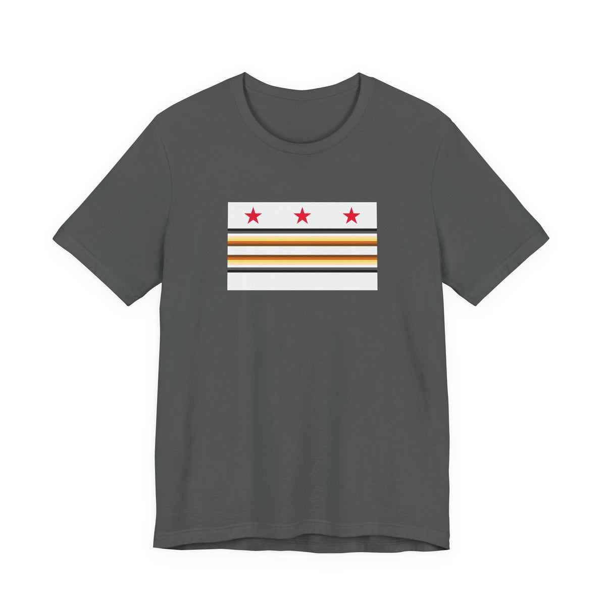 Washington, D.C. Bear Pride Flag T-shirt, Several Color Options