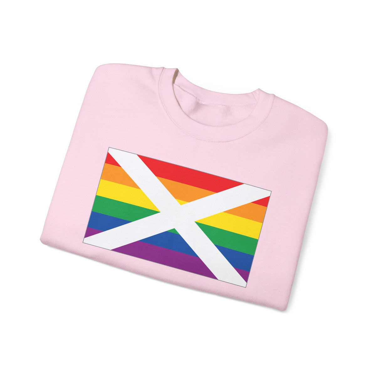 Alabama Rainbow Pride Flag Unisex Crewneck Sweatshirt, White, Black or Light Pink
