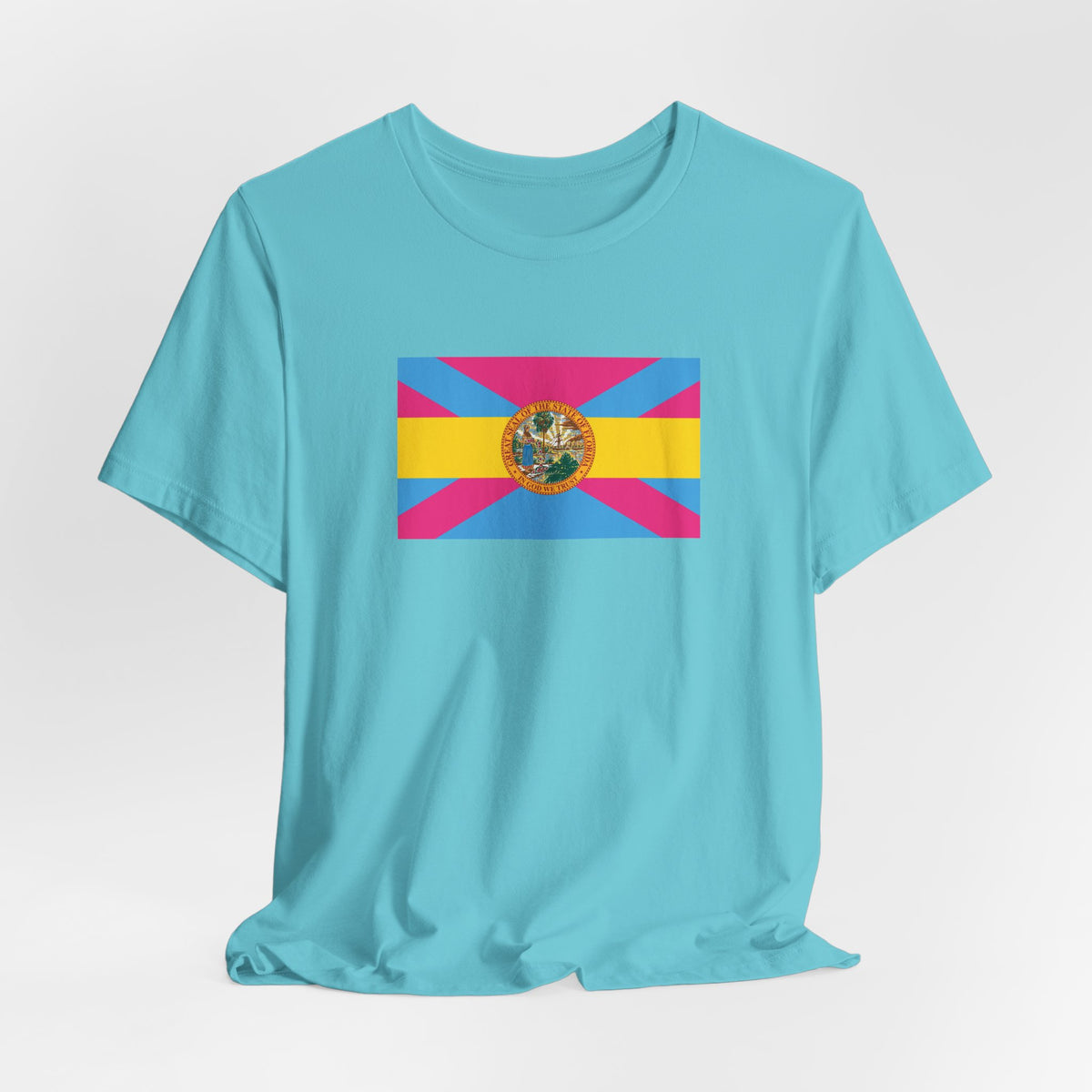 Florida Pansexual Pride Flag T-shirt, Several Color Options