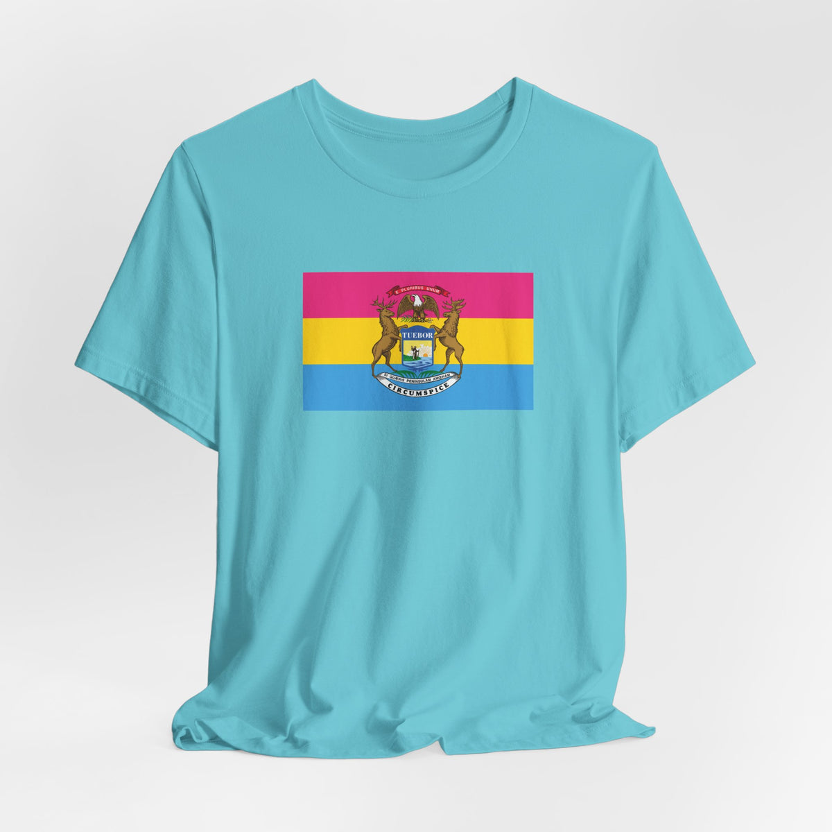Michigan Pansexual Pride Flag T-shirt, Several Color Options