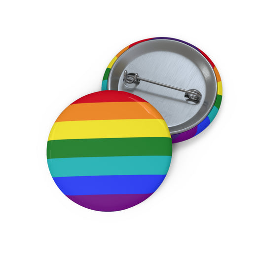 Iconic 1978-1979 Gay Rights Pride Flag Rainbow Pin Button