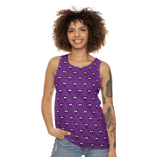 Labrys Lesbian Pride Tank Top - black triangle & labrys deco
