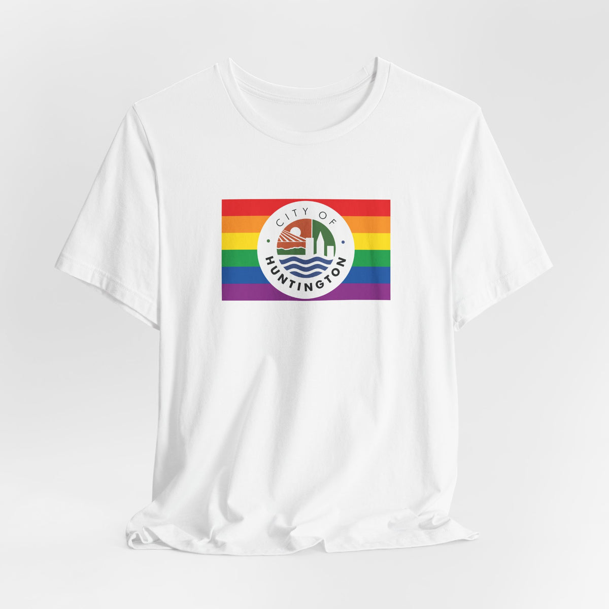Huntington, West Virginia Rainbow Pride Flag T-shirt, Several Color Options