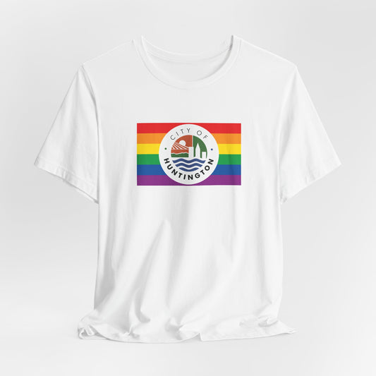 Huntington, West Virginia Rainbow Pride Flag T-shirt, Several Color Options