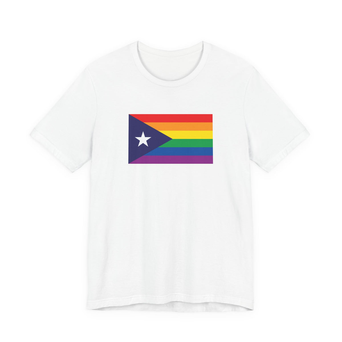 Puerto Rico Rainbow Pride Flag T-shirt, Several Color Options