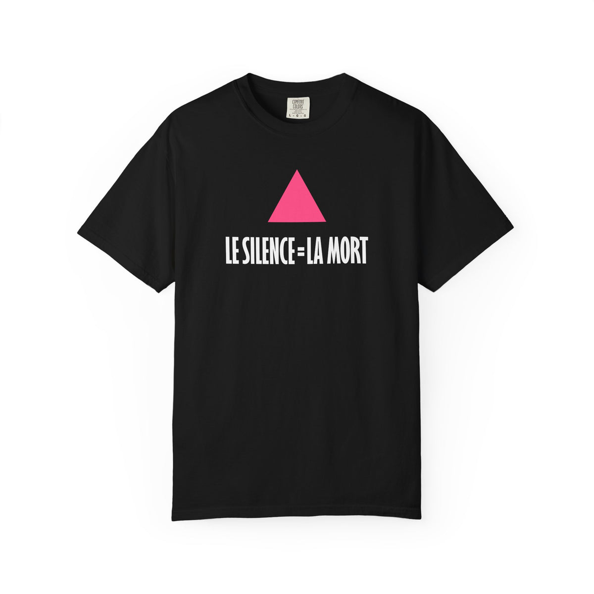 SILENCE = DEATH (French) Iconic Graphic Tee, Black