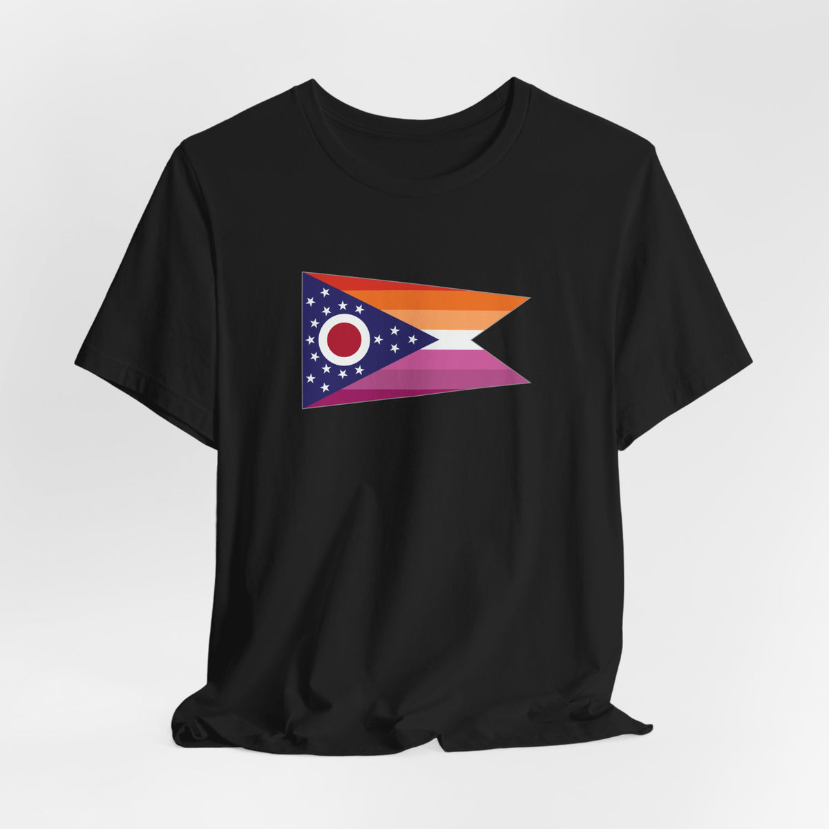 Ohio Lesbian Pride Flag T-shirt, Several Color Options