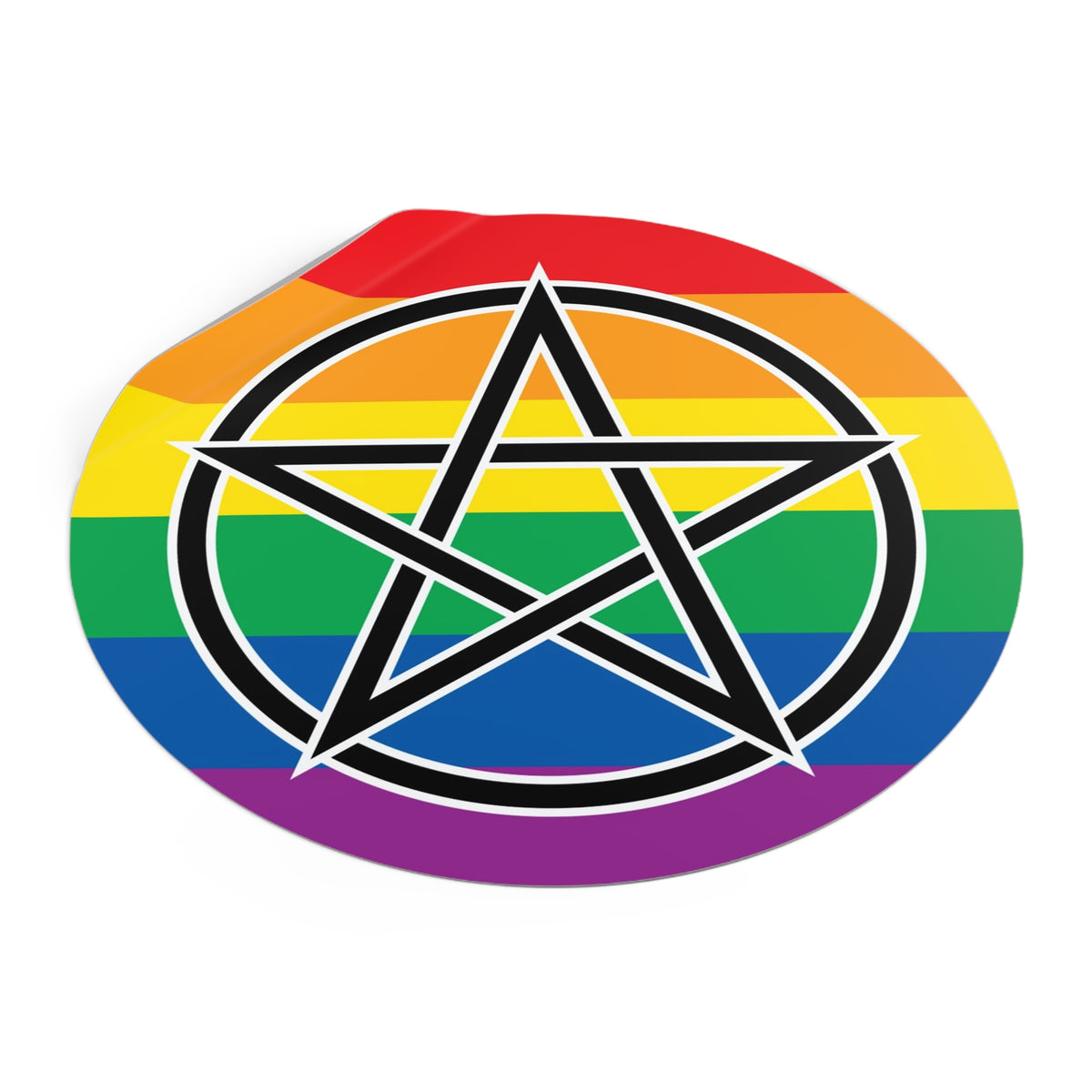 Pagan Queer Pride Flag Vinyl Sticker