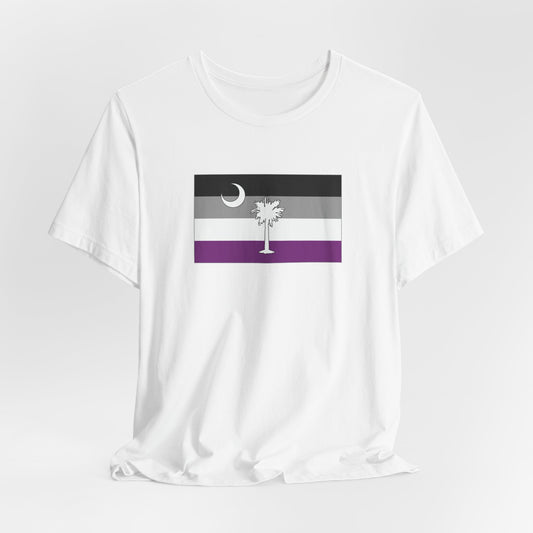 South Carolina Asexual Pride Flag T-shirt, Several Color Options