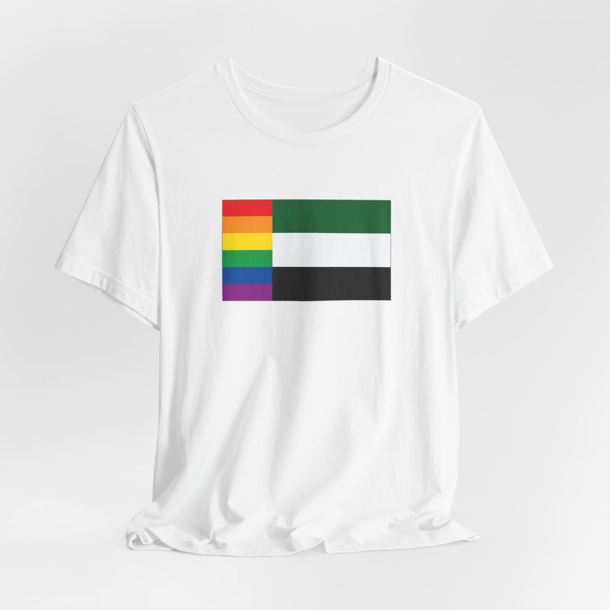 United Arab Emirates Rainbow Pride Flag T-shirt, Several Color Options