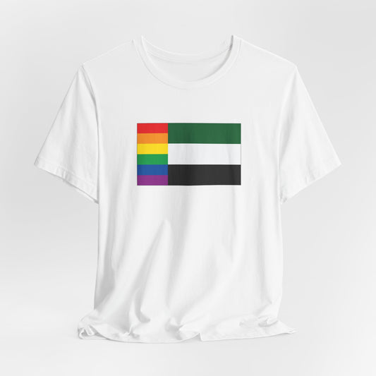 United Arab Emirates Rainbow Pride Flag T-shirt, Several Color Options