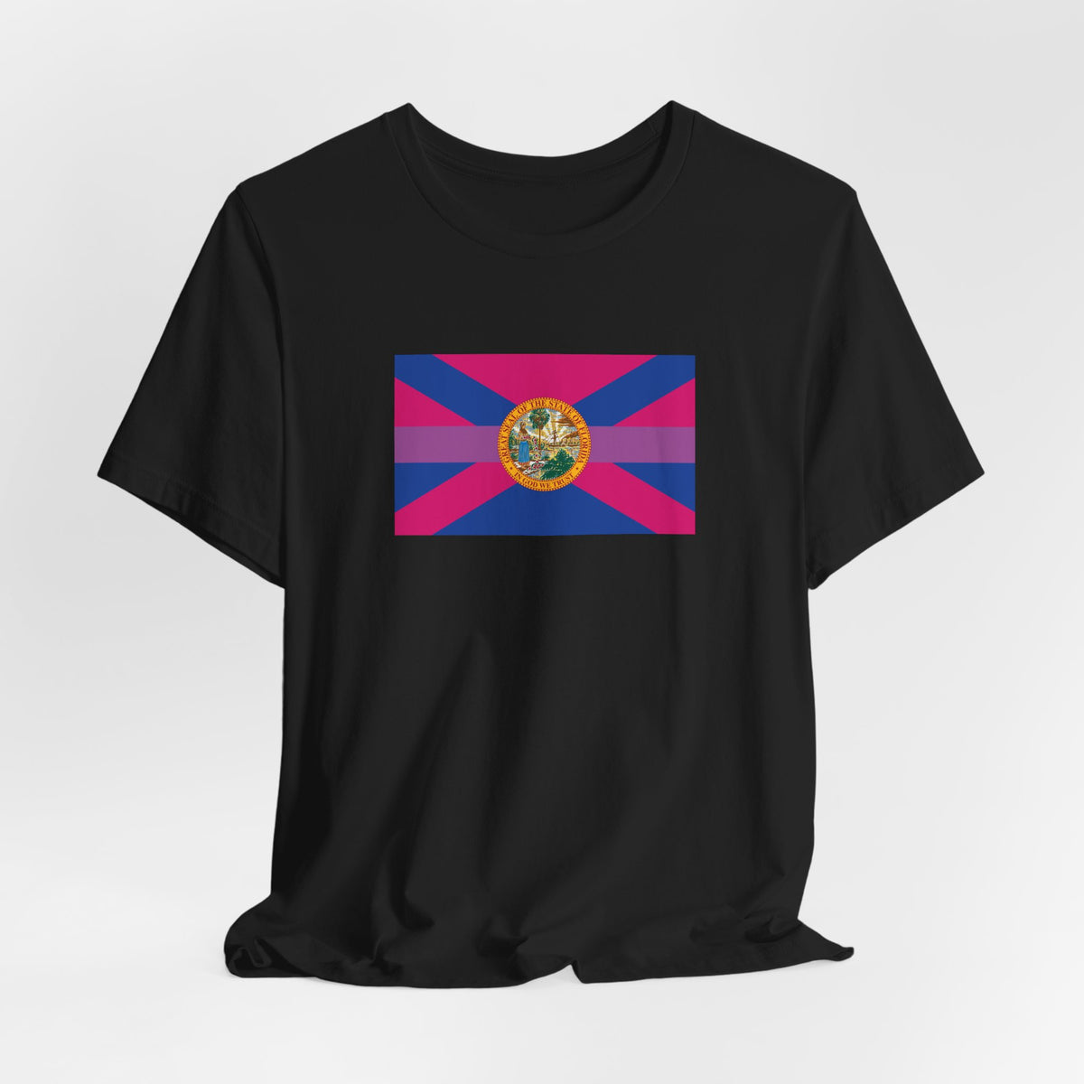Florida Bisexual Pride Flag T-shirt, Several Color Options