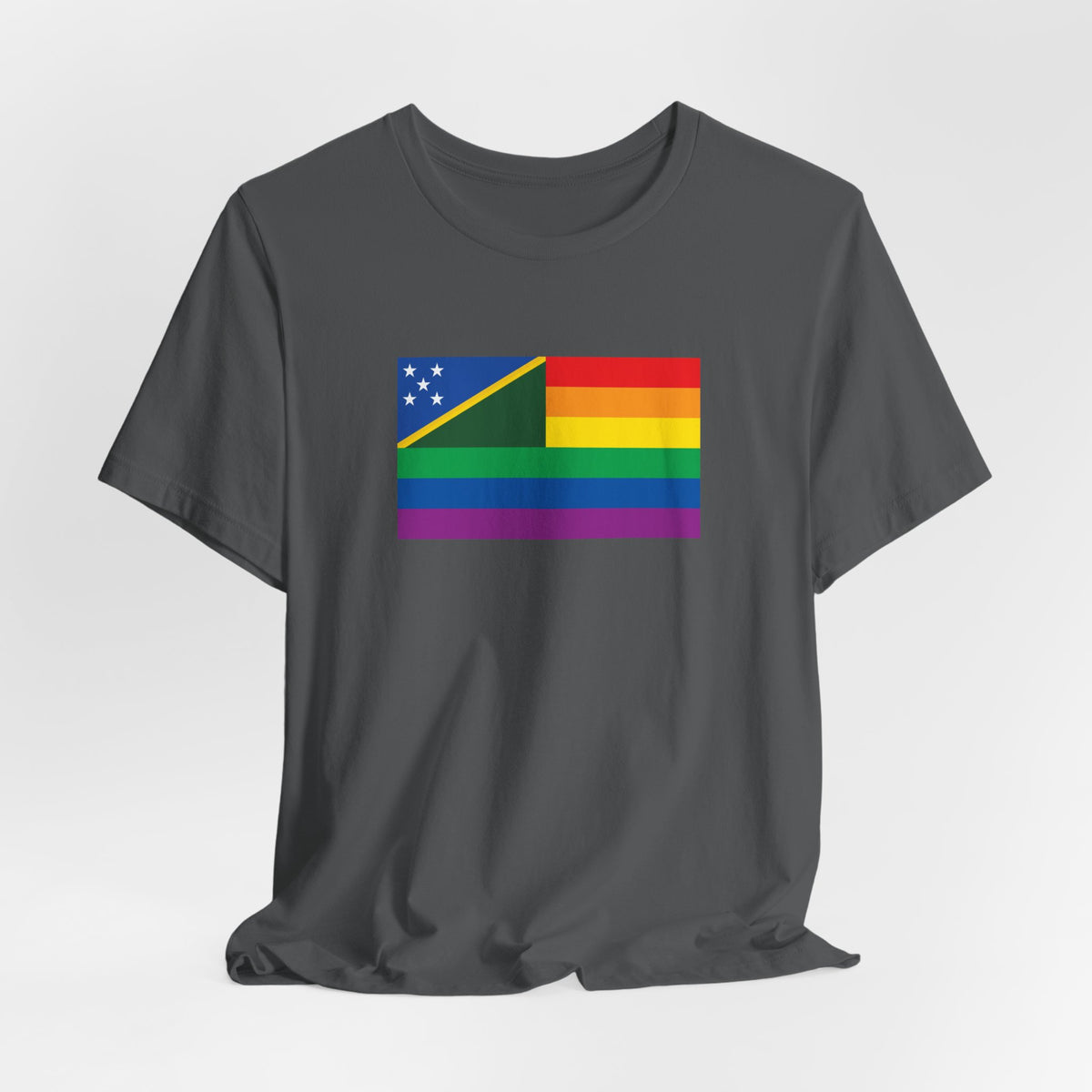 Solomon Islands Rainbow Pride Flag T-shirt, Several Color Options