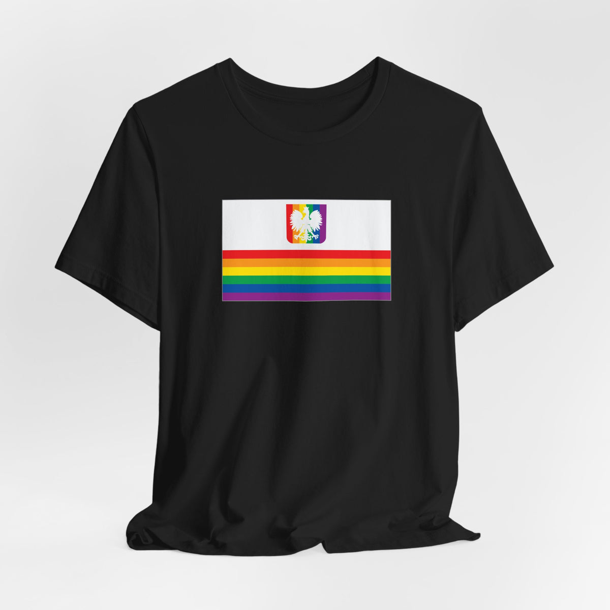 Poland Rainbow Pride Flag T-shirt, Several Color Options
